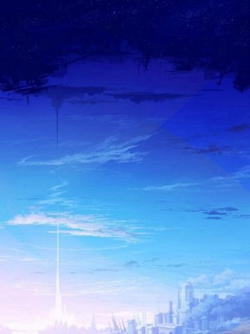 空景插画 手机壁纸美图 天空下的守望