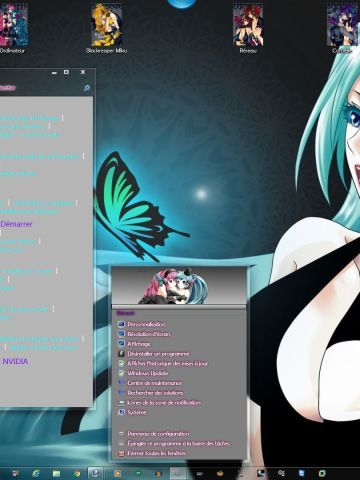 初音与巡音的晚宴 Vocaloid Magnet V2 win7主题