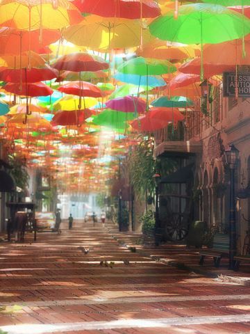 繁华落尽,洗尽铅华 动漫街道电脑壁纸特辑