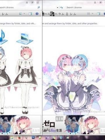 拉姆蕾姆等你回家 从零开始 win7主题