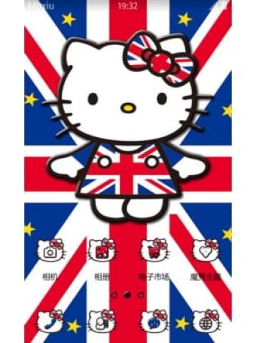 hello kitty 英伦风凯蒂 安卓手机主题下载