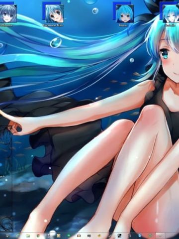 初音未来 深海少女V3 win7主题