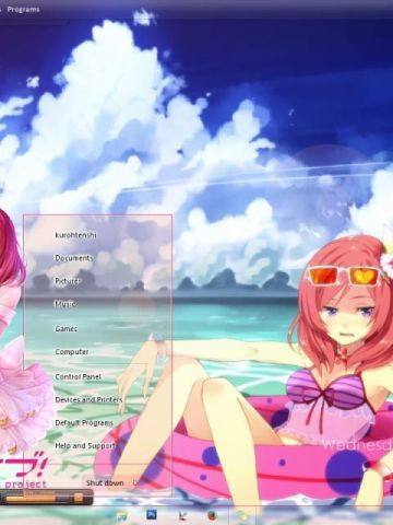 傲娇大小姐 西木野真姬 lovelive win7主题