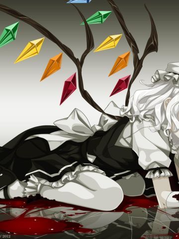 湿润的深红眼眸 二小姐电脑壁纸