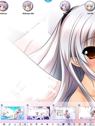 超美天使 天使的心跳立华奏 Angel Beats! win7主题