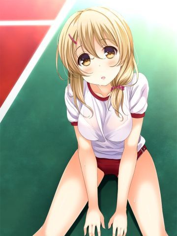 动漫少女 手机壁纸 快来一起运动吧