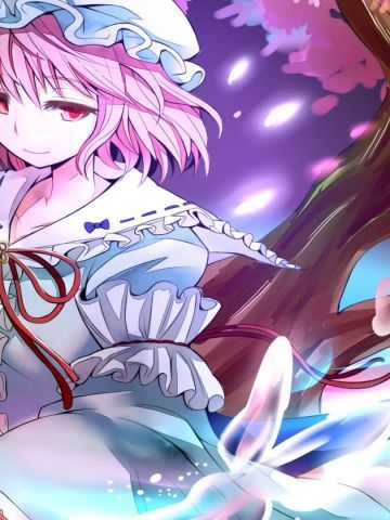 西行寺幽幽子 桌面壁纸 东方Project