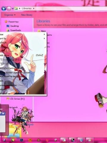 舰队 舰娘明石 win7主题