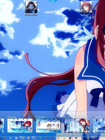 清爽少女 来自风平浪静的明天 win7主题