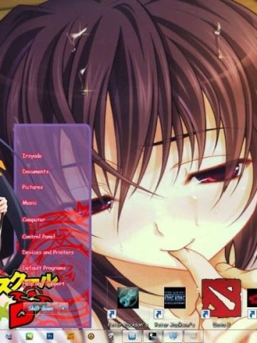 混血巨乳巫女 姬岛朱乃 恶魔高校 win7主题