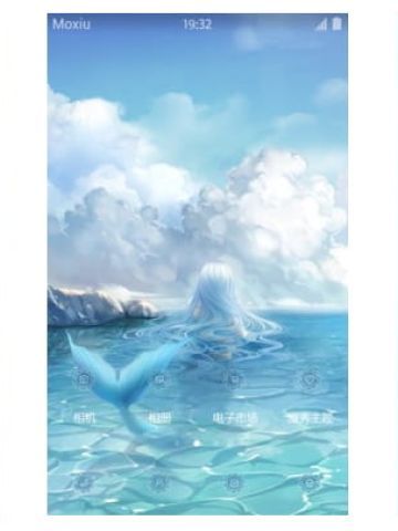 美人鱼 动漫安卓手机主题 梦幻唯美