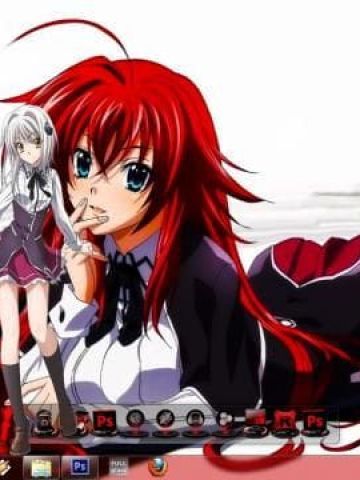 比较和谐的恶魔高校 win7主题