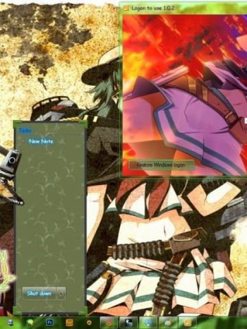 曾哥 舰娘木曾 舰队Collection win7主题