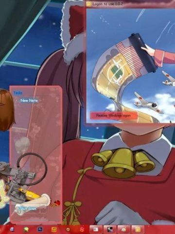 元气贫乳舰娘龙骧 舰队Collection win7主题