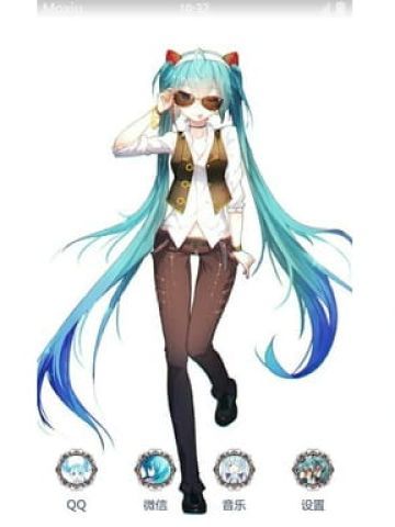 哥特萝莉 初音未来 安卓手机主题下载