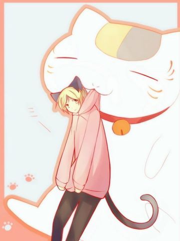 肥嘟嘟的猫咪老师 夏目友人帐 手机壁纸