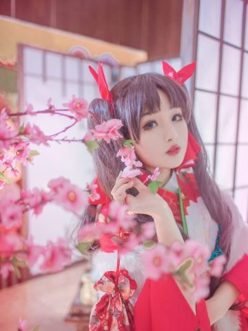 【授权】Fate 远坂凛和服 COS