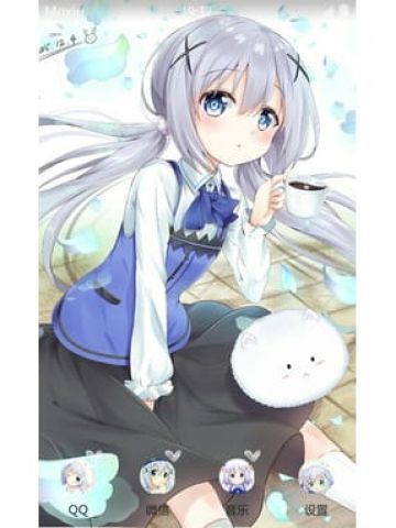 点兔 香风智乃  安卓手机主题下载