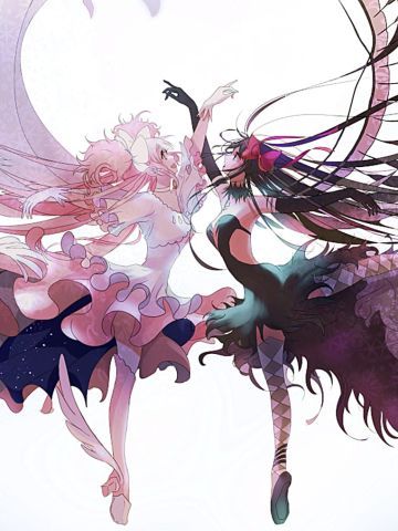 圆神大法 鹿目圆&晓美焰CP桌面壁纸