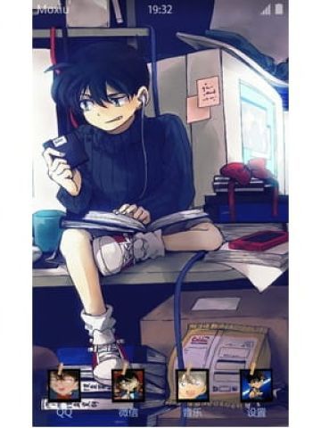 名侦探柯南 柯哀CP 安卓手机主题下载