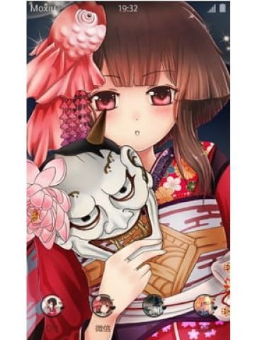 网易手游阴阳师 神乐 安卓手机主题下载