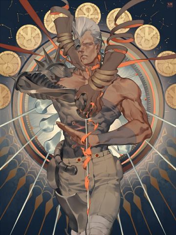 JOJO第三部 插画系列美图手机壁纸