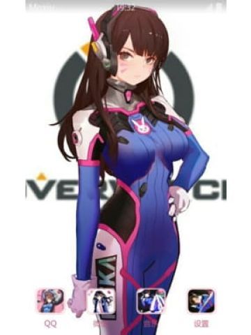 机甲美少女 D.Va 安卓手机主题下载