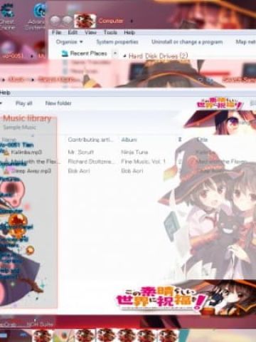 惠惠的爆裂魔法 为美好的世界献上祝福 win7主题