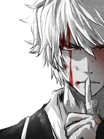 银魂系列超帅黑白手机壁纸下载 速来舔屏