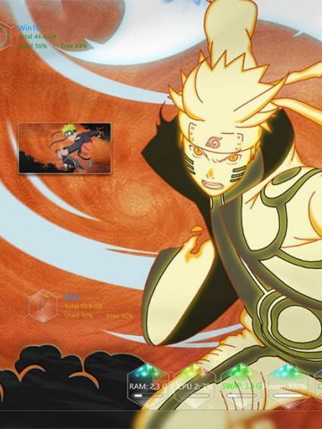 阿修罗漩涡鸣人 火影忍者 Win10主题