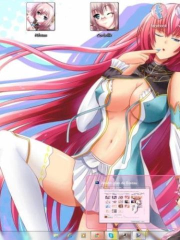 声色俱佳的巡音 win7主题