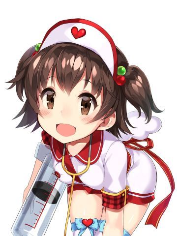 白丝护士手机壁纸  乖乖注射后就药到病除哦！