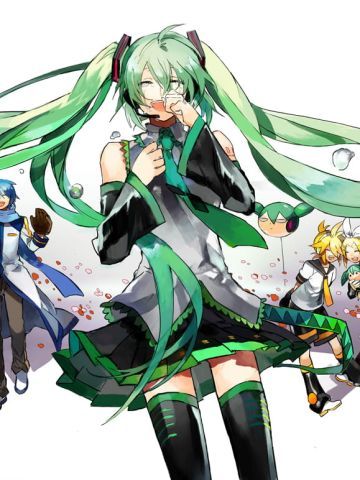 看过我的蓝白胖次吗？初音未来电脑壁纸下载