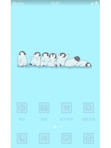 肥嘟嘟的小企鹅 呆萌安卓手机主题下载