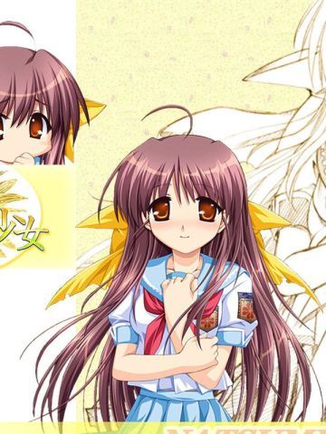 车轮之国 向日葵花田的女孩子动漫电脑壁纸下载