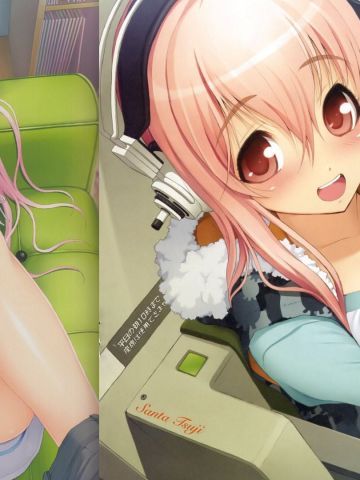 棉花糖女孩 超级索尼子 动漫电脑壁纸下载