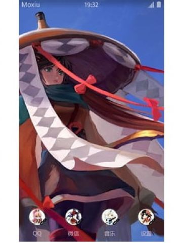 网易手游阴阳师 sr式神 姑获鸟 安卓手机主题下载