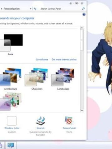 另一头世界 境界的彼方 win7主题