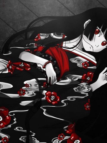 地狱少女阎魔爱 动漫少女电脑壁纸下载