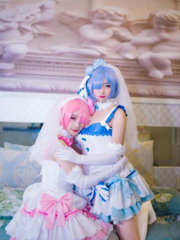 【授权】拉姆蕾姆花嫁COS 这一抹微笑由我来守护