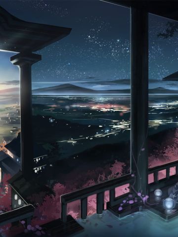 黄昏将至夜幕降临 唯美夜色电脑桌面壁纸