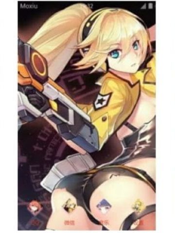 日式射击手游 少女咖啡枪 安卓主题