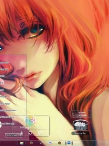 巡音ルカwin7电脑主题下载