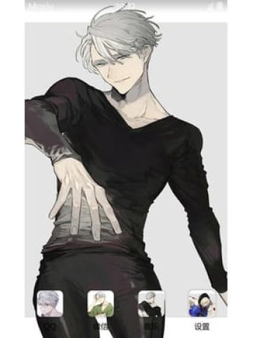 冰上的尤里 黑衣维克托 安卓手机主题下载