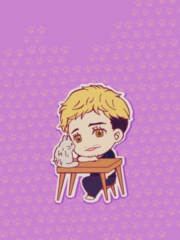 冰上的尤里 Q版手机壁纸