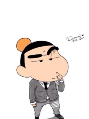 贱萌的小新变成土豪之后可爱壁纸