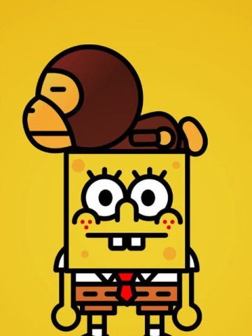熟悉的黄色身影 海绵宝宝系列手机壁纸