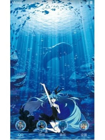初音未来 深海少女手机主题下载