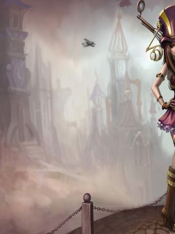 LOL皮城女警凯特琳美女壁