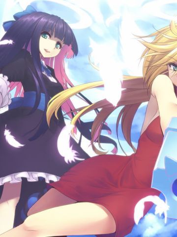 堕天吊带袜天使 插画同人电脑桌面壁纸